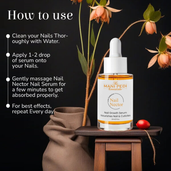 Nail Growth Serum. Natural blend of Rosehip, Jojoba, Almond & Rice Bran Oils. Promotes Stronger & Longer Nails with Nourished Cuticles - 30ML - Image 6