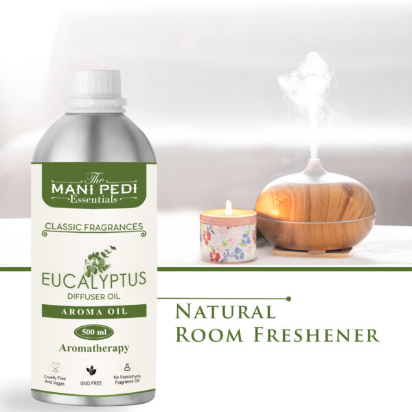 Eucalyptus Diffuser Oil for Long-lasting Aroma. Relaxing & Calming Fragrance. Ideal for Aromatherapy, Diffusers, Air Purifiers - 500 ml - Image 5