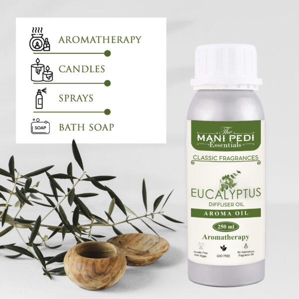 Eucalyptus Diffuser Oil| Aromatherapy | Promotes Relaxation, Calmness & Better Sleep| Improves Focus | Healthy Home Fragrance | Long-lasting Aroma - 250ml - Image 6