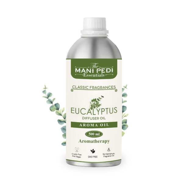 Eucalyptus Diffuser Oil for Long-lasting Aroma. Relaxing & Calming Fragrance. Ideal for Aromatherapy, Diffusers, Air Purifiers - 500 ml