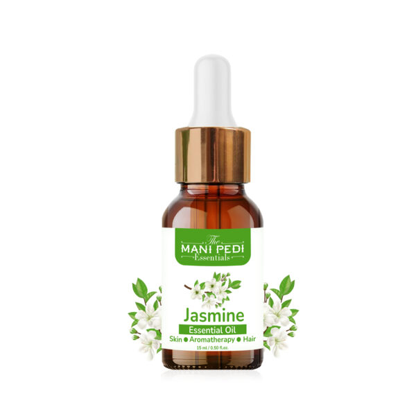 Jasmine Essential Oil for Helps Hair Growth, Bathing, Pooja, Diffuser, Home Fragrance & Soap Making | Used Aroma Therapy, Stress Relief & Relaxation - 15ML