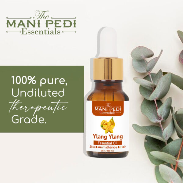 Ylang Ylang Essential Oil Pure & Natural Helps Strengthen Hair Roots & Control Hair Fall. Skin Moisture Helps Control Acne, Aromatherapy - 15ML - Image 5