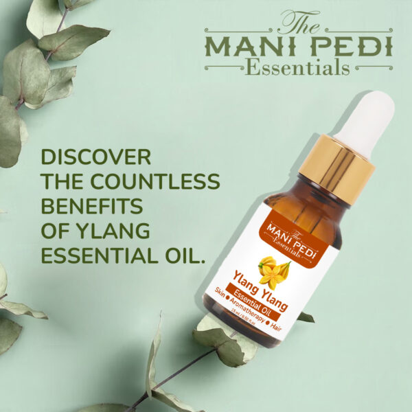 Ylang Ylang Essential Oil Pure & Natural Helps Strengthen Hair Roots & Control Hair Fall. Skin Moisture Helps Control Acne, Aromatherapy - 15ML - Image 2