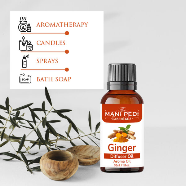 Ginger Diffuser Oil| Relax Massage Oil| Aromatherapy | Natural Air Purifier| Healthy Home Fragrance | Long-lasting Aroma - 30ml - Image 6