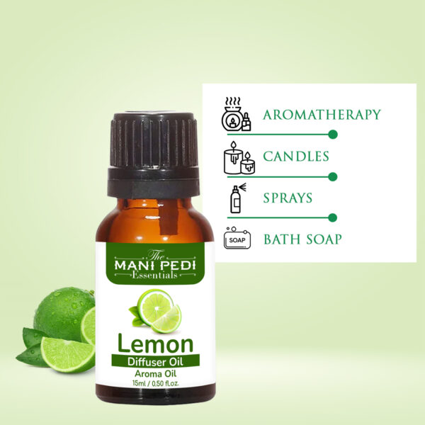 Lemon Diffuser Oil | Strong & Long-Lasting Aroma Oil | Natural Homely Fragrance Diffuser Oil | Natural Diffuser essential oil - 15ml - Image 6