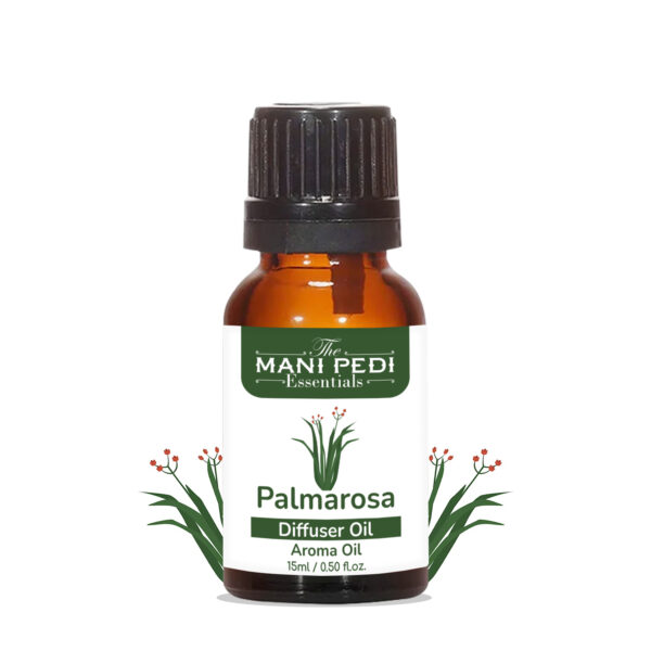 Palmarosa Diffuser Oil | Strong & Long-Lasting Aroma Oil | Aroma Oil for Home Fragrance | diffuser Oil Pure & Undiluted - 15ml