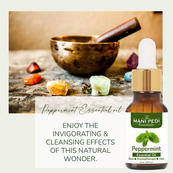 Peppermint Essential Oil For Refreshing & Invigorating Solution | Headaches, Digestive Issues and More naturaly - 15ml - Image 4