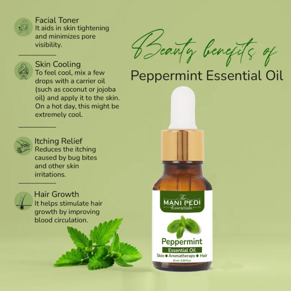 Peppermint Essential Oil For Refreshing & Invigorating Solution | Headaches, Digestive Issues and More naturaly - 15ml - Image 6