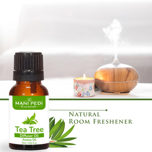 Tea-Tree Diffuser Oil | Strong & Long-Lasting Aroma Oil | Aroma Diffuser for Home Fragrance | Natural Essential Diffuser Oil - 15ml - Image 5