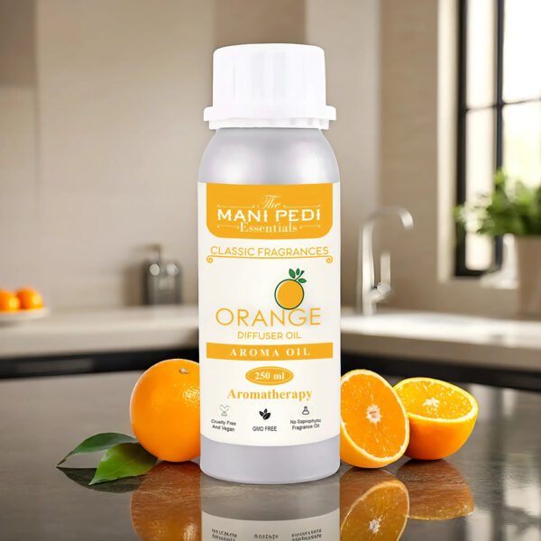 Orange Diffuser Oil| Aromatherapy | Promotes Relaxation, joyfulness, Calmness & Better Sleep| Healthy Home Fragrance | Long-lasting Aroma - 250ml