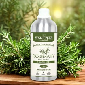 Rosemary Diffuser Oil with Long-Lasting Aroma. Earthy, Woody Fragrance that Improves Memory & Cognitive Function. Ideal for Aromatherapy, Diffusers & Air Purifiers - 1 Liter (1000 ml)
