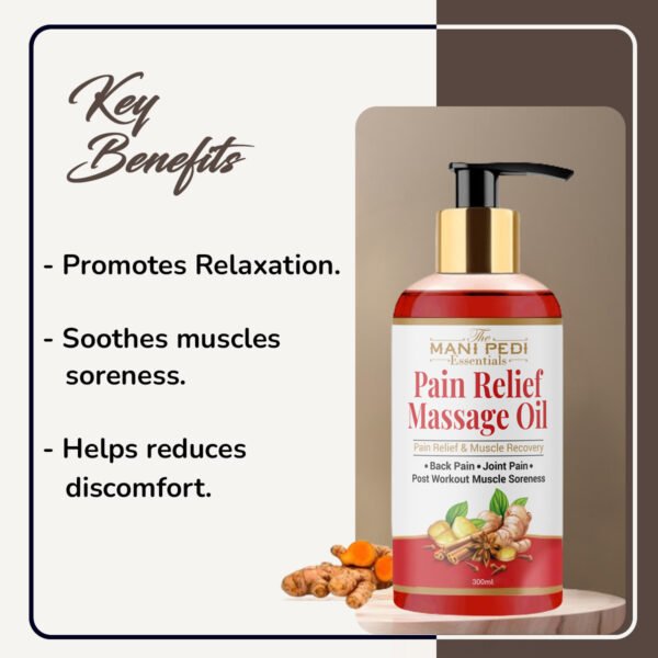Pain Relief Massage Oil for Joint & Back Pain, Muscle Soreness & Post Workout Recovery. - Image 4
