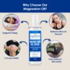 Magnesium Oil Spray Quick Absorbing Topical Magnesium supplement. Relieves Muscles & Joints, Promotes Better Sleep -200ml - Image 3