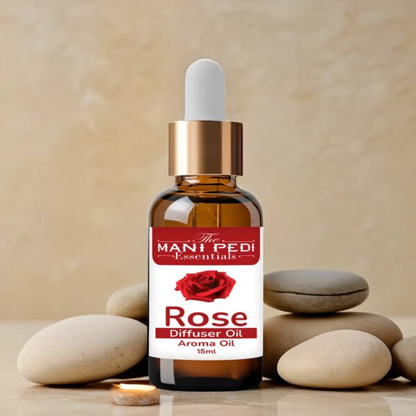 Rose Diffuser Oil| Aromatherapy | Calming Floral |Promotes Relaxation, Calmness & Better Sleep| Healthy Home Fragrance | Long-lasting Aroma - 15ML
