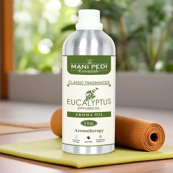 Eucalyptus Diffuser Oil with Long-Lasting Aroma. Notes of Wood & Resin, Relaxes Body & Mind. Ideal for Aromatherapy, Diffusers & Air Purifiers - 1 Liter (1000 ml)