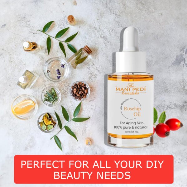 Rosehip Seed Oil,100% Pure Cold Pressed for Face Wrinkles, Nails - Image 5