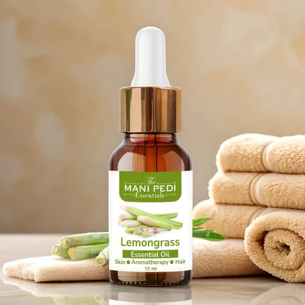 Lemongrass Essential Oil 100% Undiluted Pure And Natural Therapeutic Grade For Skin, Hair Care, Insect Repellant and Aromatherapy - 15ml