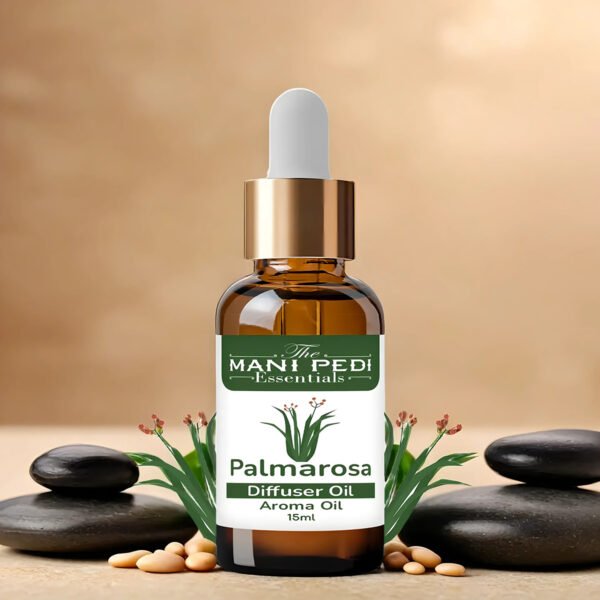 Palmarosa Diffuser Oil | Strong & Long-Lasting Aroma Oil | Aroma Oil for Home Fragrance | diffuser Oil Pure & Undiluted - 15ml