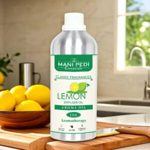 Lemon Diffuser Oil with Long-Lasting Aroma. Crisp Citrusy Fragrance that Awakens the Senses & Uplifts the Mood. Ideal for Aromatherapy, Diffusers & Air Purifiers - 1 Liter (1000 ml)