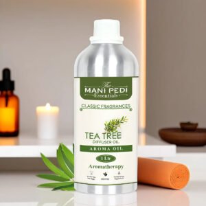 Tea-Tree Diffuser Oil with Long-Lasting Aroma. Fresh, Delicate Fragrance with spicy notes. Refreshes Mind & Senses. Ideal for Aromatherapy, Diffusers & Air Purifiers - 1 Liter (1000 ml)
