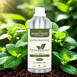 Peppermint Diffuser Oil with Long-lasting Aroma. Cool & Refreshing Fragrance that Energizes & Stimulates. Ideal for Aromatherapy, Diffusers & Air Purifiers - 1 Liter (1000ml)