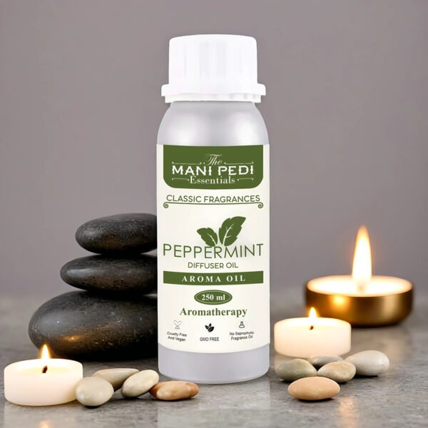 Peppermint Diffuser Oil| Aromatherapy | Natural Air Purifier| Promotes Meditation & Concentration| Healthy Home Fragrance | Long-lasting Aroma - 250ml