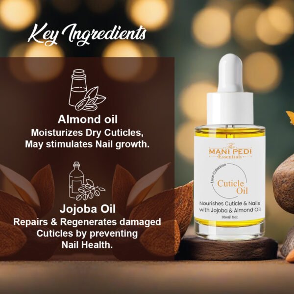 Cuticle Oil Nail Serum with Jojoba, Rosehip & Almond oils Nail Strong Oil - Image 4