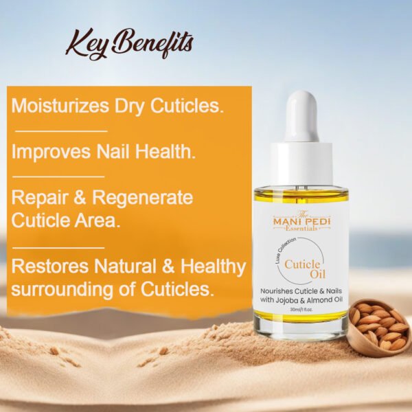 Cuticle Oil Nail Serum with Jojoba, Rosehip & Almond oils Nail Strong Oil - Image 2