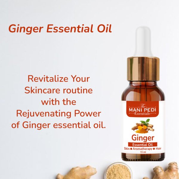 Ginger Essential Oil Therapeutic Grade for helps Fat Loss Oil, Belly Natural Drainage Relax Massage Oil & Waist Stay Perfect Shape - 15ml - Image 4