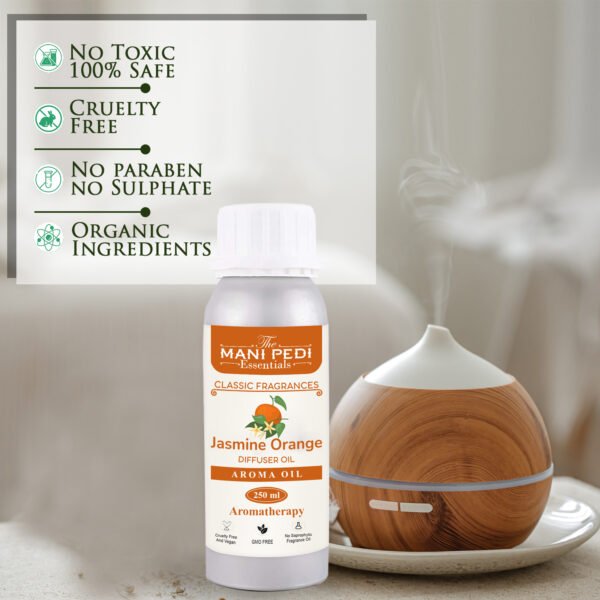 Orange Diffuser Oil| Aromatherapy | Natural Air Purifier| Promotes Relaxation, Calmness & Better Sleep| Healthy Home Fragrance | Long-lasting Aroma - 250ml - Image 3