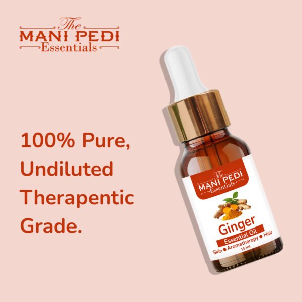 Ginger Essential Oil Therapeutic Grade for helps Fat Loss Oil, Belly Natural Drainage Relax Massage Oil & Waist Stay Perfect Shape - 15ml - Image 2