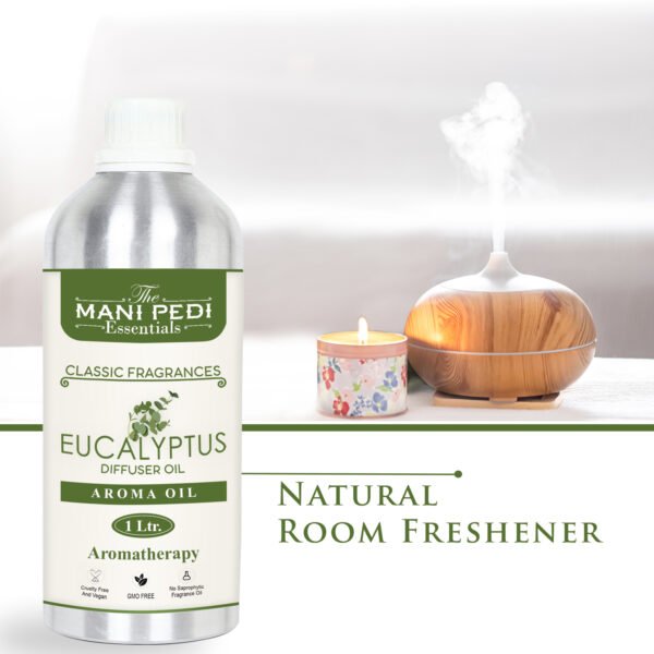 Eucalyptus Diffuser Oil with Long-Lasting Aroma. Notes of Wood & Resin, Relaxes Body & Mind. Ideal for Aromatherapy, Diffusers & Air Purifiers - 1 Liter (1000 ml) - Image 5