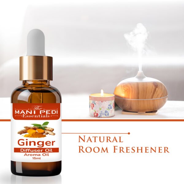 Ginger Diffuser Oil | Helps stress Relief & Relaxation | Natural Homely Fragrance Diffuser Oil | Aromatherapy Diffuser essential oil - 15ml - Image 7