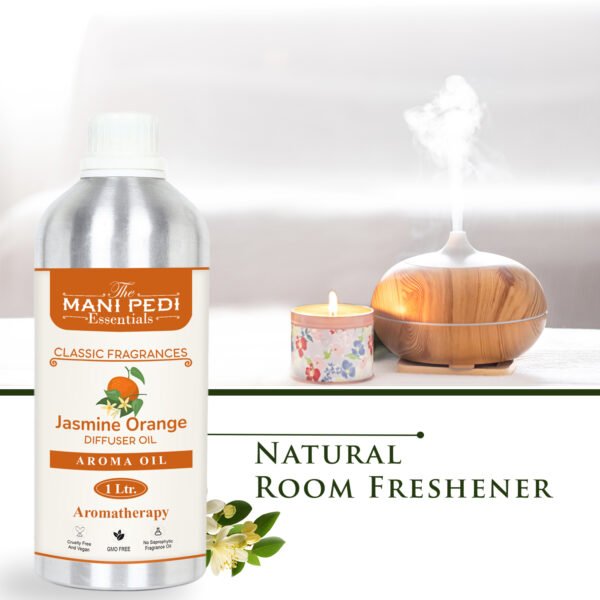 Jasmine Orange Diffuser Oil with Long-lasting Aroma. Floral & Citrus Notes for Refreshing & Uplifting Fragrance. Idea for Aromatherapy, Diffusers, Air Purifiers - 1 Litre (1000ml) - Image 3