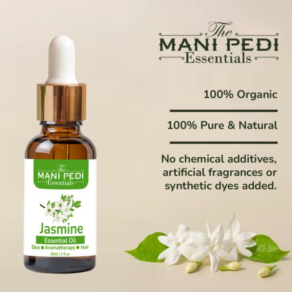 Jasmine Essential Oil for Helps Hair Growth, Bathing, Pooja, Diffuser, Home Fragrance & Soap Making | Used Aroma Therapy, Stress Relief & Relaxation - 30ML - Image 2