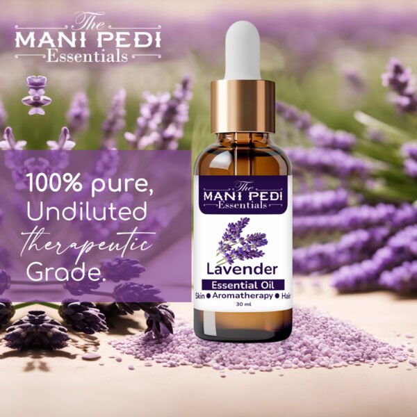 Lavender Essential Oil. Skin, Hair Fall, Relaxation, Sleep, Aromatherapy & Body. Lavandula Angustifolia. Pure, Organic, 100% Natural & Undiluted - 30ml - Image 3