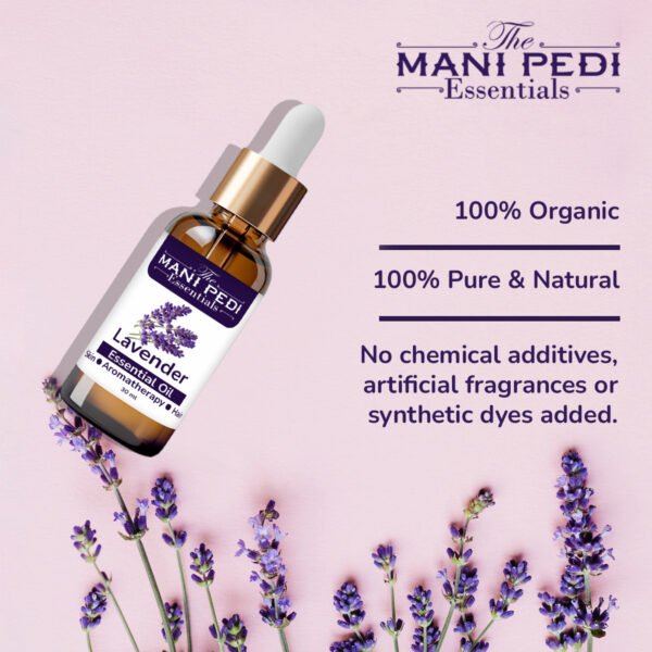 Lavender Essential Oil. Skin, Hair Fall, Relaxation, Sleep, Aromatherapy & Body. Lavandula Angustifolia. Pure, Organic, 100% Natural & Undiluted - 30ml - Image 5