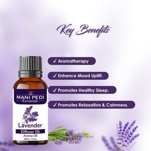 Lavender Diffuser Oil | Strong & Long-Lasting Aroma Oil | Natural Homely Fragrance Diffuser Oil | Natural Diffuser essential oil - 30ml - Image 2