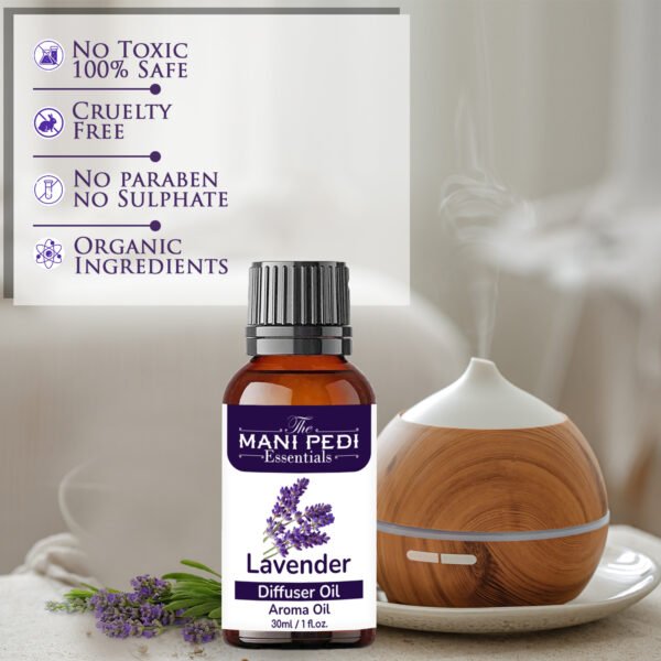 Lavender Diffuser Oil | Strong & Long-Lasting Aroma Oil | Natural Homely Fragrance Diffuser Oil | Natural Diffuser essential oil - 30ml - Image 3