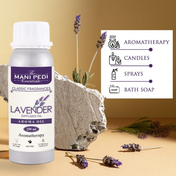 Lavender Diffuser Oil| Aromatherapy | Floral Fragrance Promotes Relaxation, Calmness & Better Sleep| Healthy Home Fragrance | Long-lasting Aroma - 250ml - Image 6