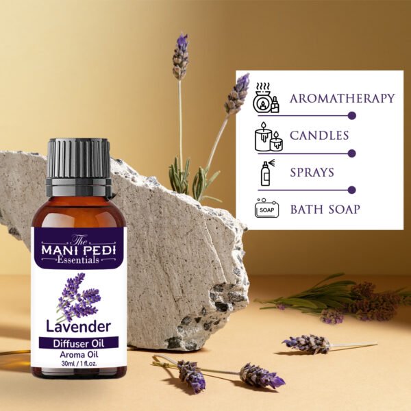 Lavender Diffuser Oil | Strong & Long-Lasting Aroma Oil | Natural Homely Fragrance Diffuser Oil | Natural Diffuser essential oil - 30ml - Image 6