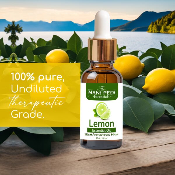 Lemon Essential Oil for Brighter Skin and a Clean, Refreshing Home The Natural Solution - 30ml - Image 2