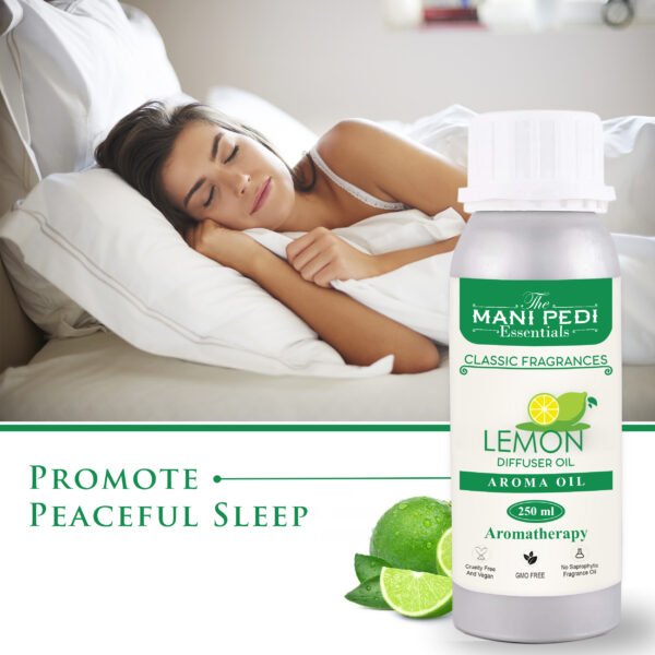 Lemon Diffuser Oil| Aromatherapy | Natural Air Purifier| Promotes Relaxation, Calmness & Better Sleep| Healthy Home Fragrance | Long-lasting Aroma - 250ml - Image 4