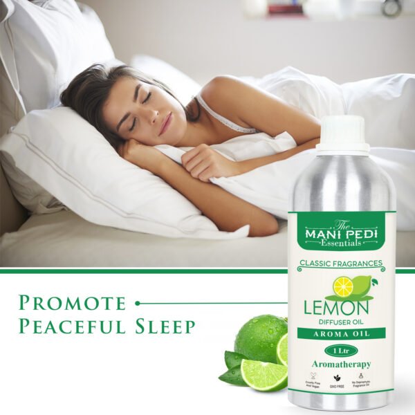 Lemon Diffuser Oil with Long-Lasting Aroma. Crisp Citrusy Fragrance that Awakens the Senses & Uplifts the Mood. Ideal for Aromatherapy, Diffusers & Air Purifiers - 1 Liter (1000 ml) - Image 2