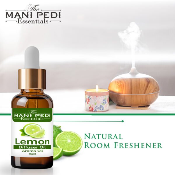 Lemon Diffuser Oil | Strong & Long-Lasting Aroma Oil | Natural Homely Fragrance Diffuser Oil | Natural Diffuser essential oil - 15ml - Image 5