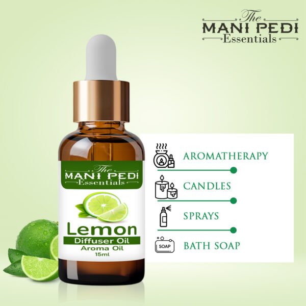 Lemon Diffuser Oil | Strong & Long-Lasting Aroma Oil | Natural Homely Fragrance Diffuser Oil | Natural Diffuser essential oil - 15ml - Image 6