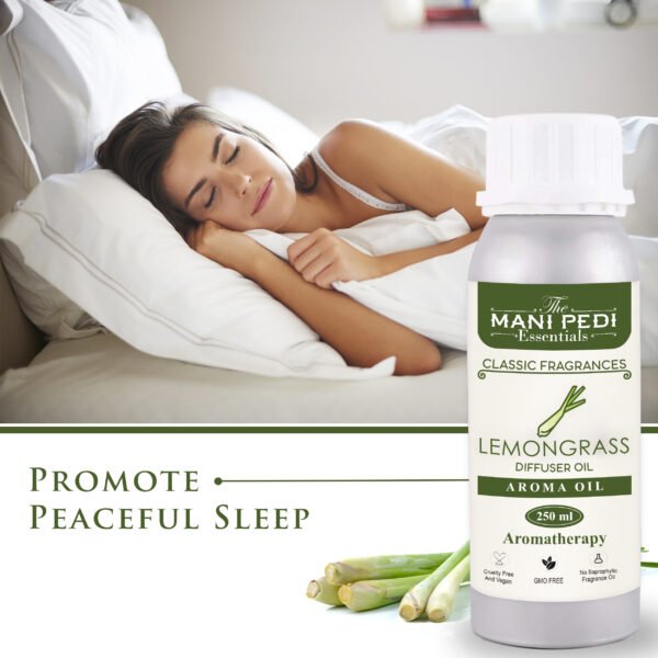Lemongrass Diffuser Oil| Aromatherapy | Promotes Relaxation, Calmness & Better Sleep| Healthy Home Fragrance | Long-lasting Aroma - 250ml - Image 4