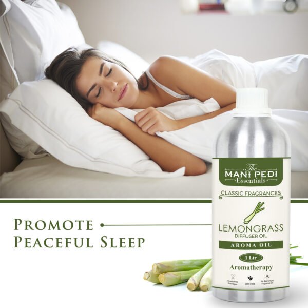 Lemongrass Diffuser Oil with Long-lasting Aroma. Light, Citrusy Fragrance Relieves Stress & Anxiety. Ideal for Aromatherapy, Diffusers & Air Purifiers - 1 Liter (1000ml) - Image 4
