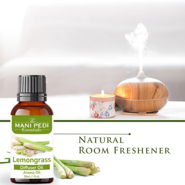 Lemongrass Diffuser Oil |Essential aroma oil air freshener diffuser for home|Pure & Natural | Pure Essential Diffuser Oil - 30ml - Image 5
