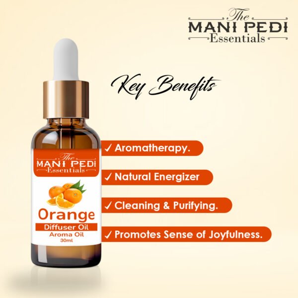 Orange Diffuser Oil | Helps stress Relief & Relaxation | Essential oil for air diffuser home fragrance | Aromatherapy Diffuser essential oil - 30ml - Image 2